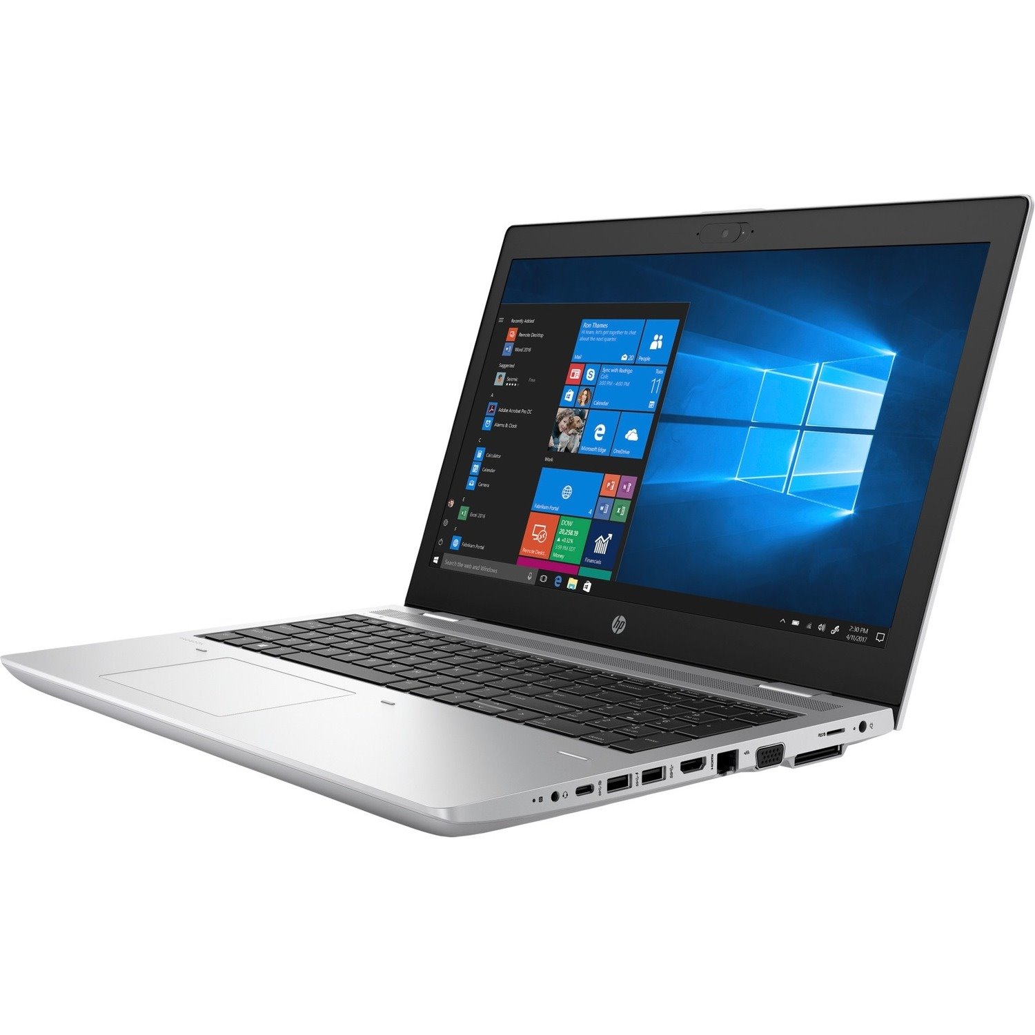HP ProBook 650 G4 15.6" Notebook - Intel Core i7 8th Gen i7-8650U - 8 GB - 512 GB SSD - Natural Silver