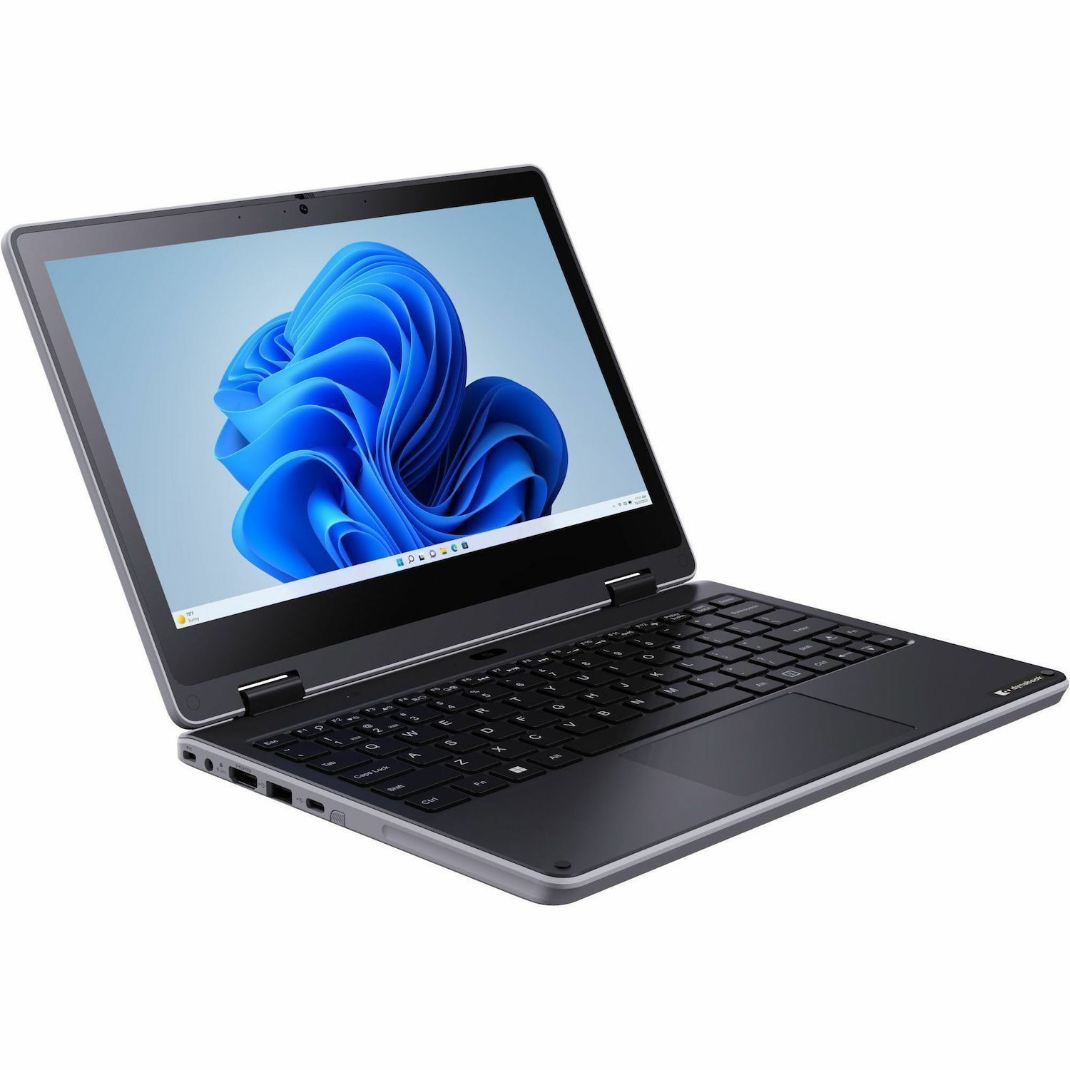 Dynabook E11W-A 11.6" Touchscreen Convertible 2 in 1 Notebook - HD - Intel N-Series N100 - 8 GB - Black