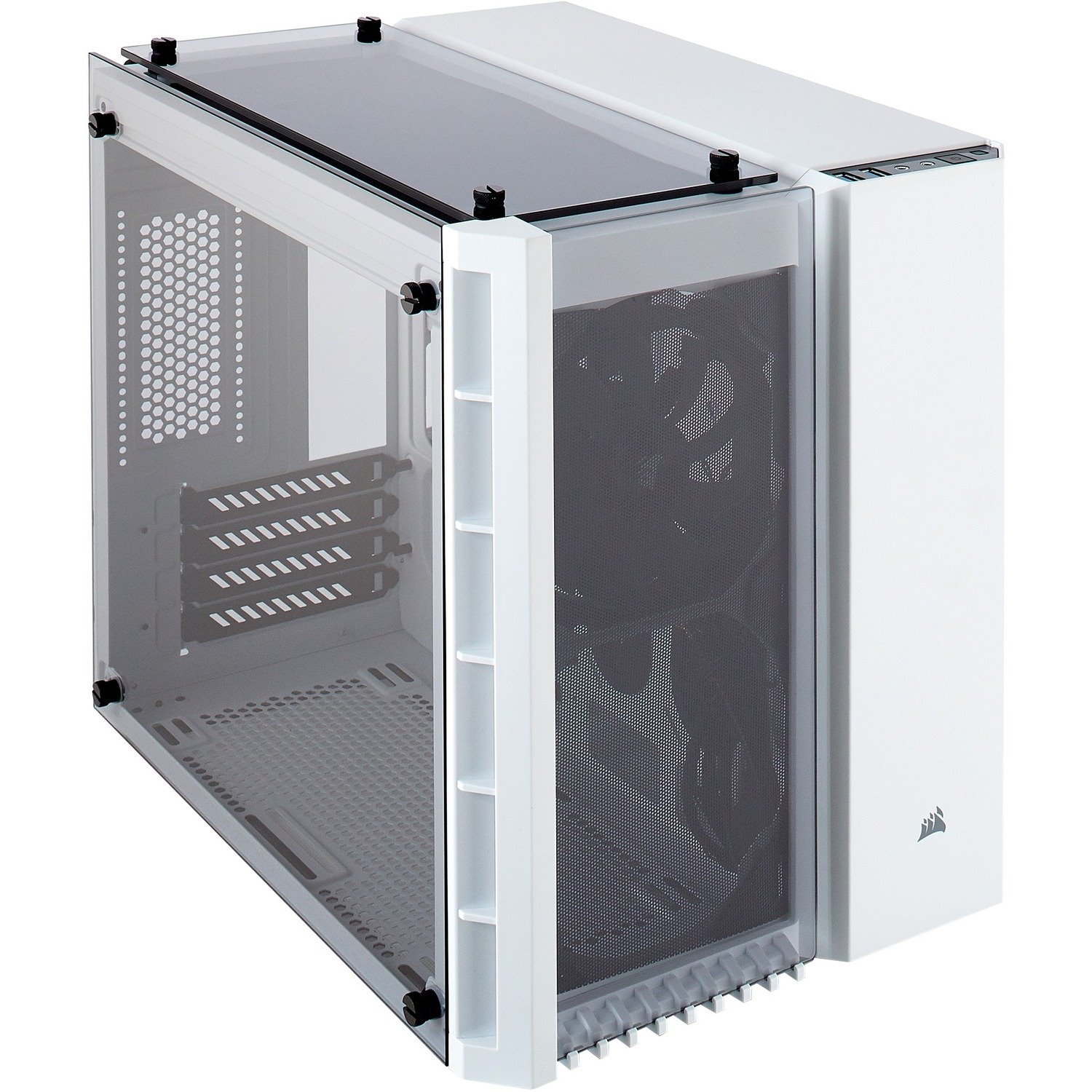 Corsair Crystal 280X Computer Case - Micro ATX Motherboard Supported - Tempered Glass - White