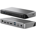 Alogic MX3 USB Type C Docking Station for Monitor, Notebook, Smartphone - Memory Card Reader - SD - 135 W - Black, Space Gray - TAA Compliant