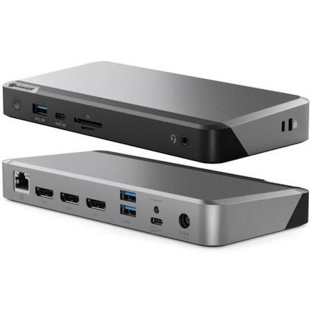Alogic MX3 USB Type C Docking Station for Monitor, Notebook, Smartphone - Memory Card Reader - SD - 135 W - Black, Space Gray - TAA Compliant