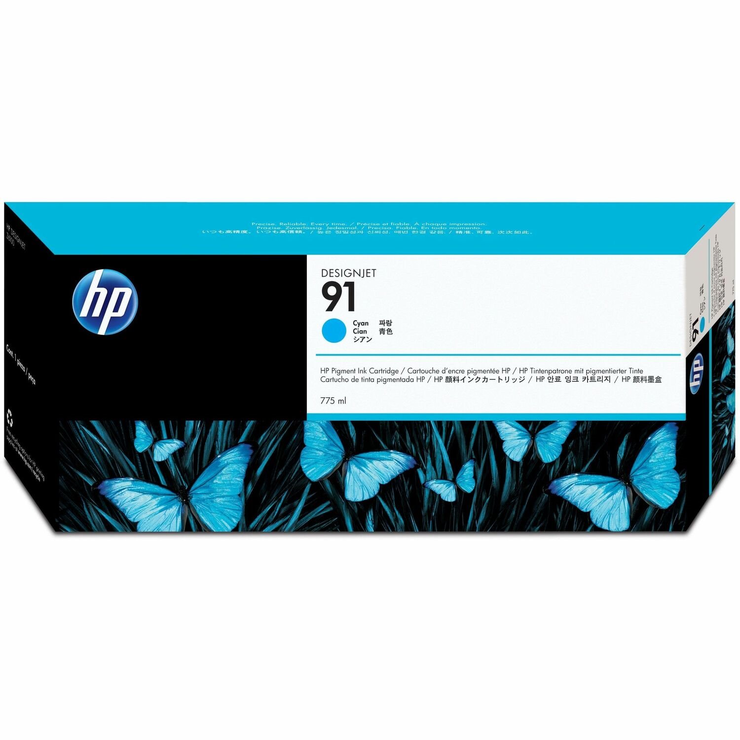 HP 91 (C9467A) Tintenstrahl Tintenpatrone - Cyan - Original - Einzelpackung - 1 Each