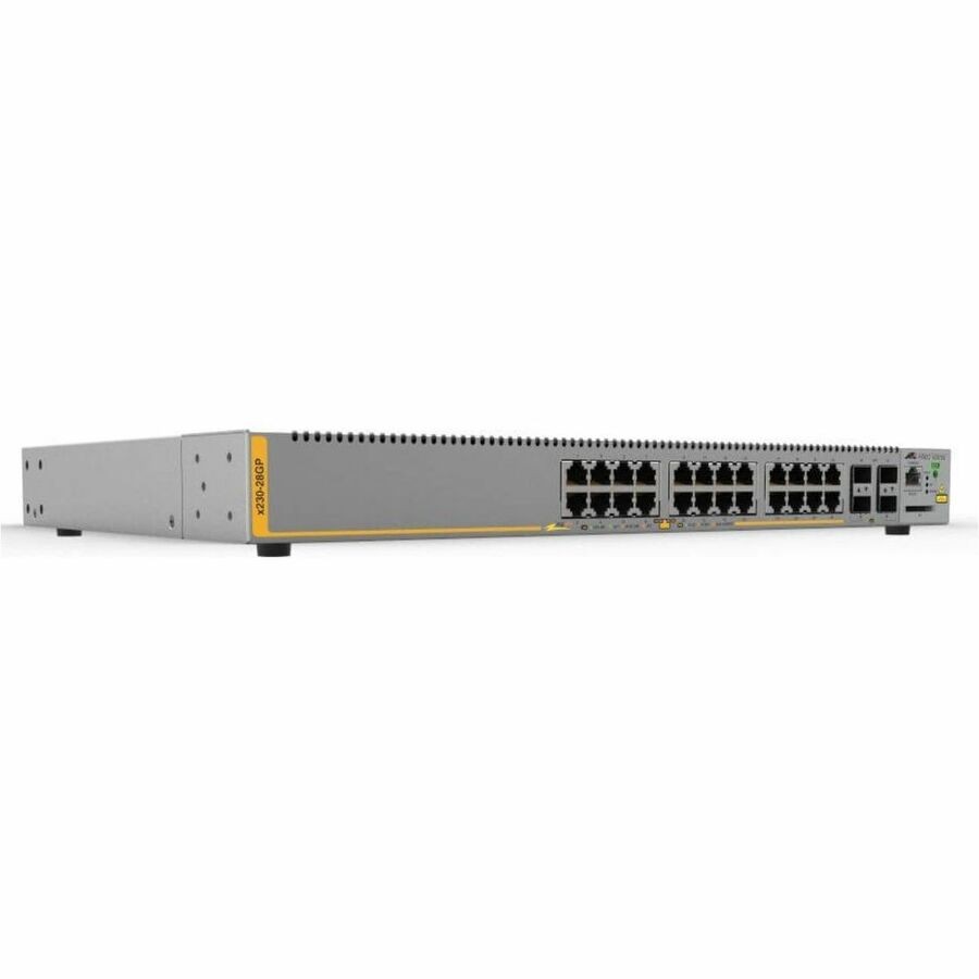 Allied Telesis L2+ switch with 24 x 10/100/1000T PoE ports and 4 x 100/1000X SFP ports, AU Power Cord