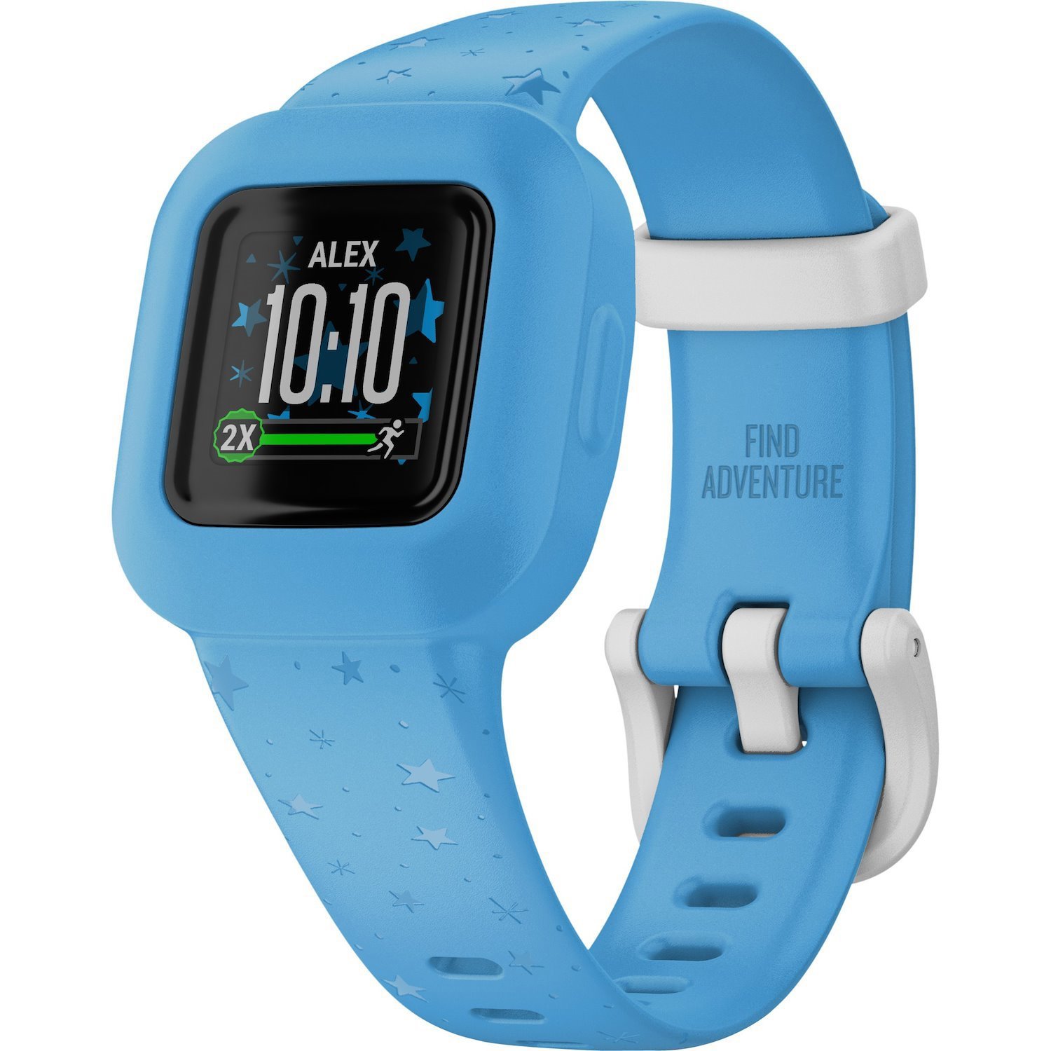 Garmin v&iacute;vofit jr. 3 Smart Watch - Blue Body Color - Silicone Band Material