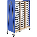 Safco Whiffle Typical Triple Rolling Storage Cart
