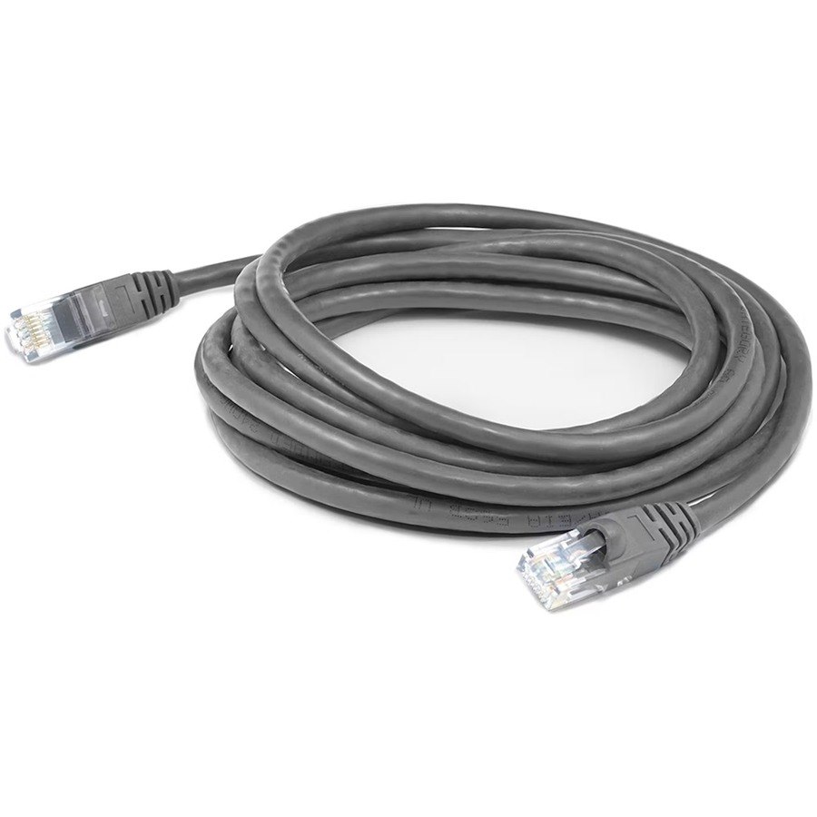 AddOn 20ft Gray CAT 6 PVC Ethernet Cable Snagless Bubble Boot RJ-45 M/M