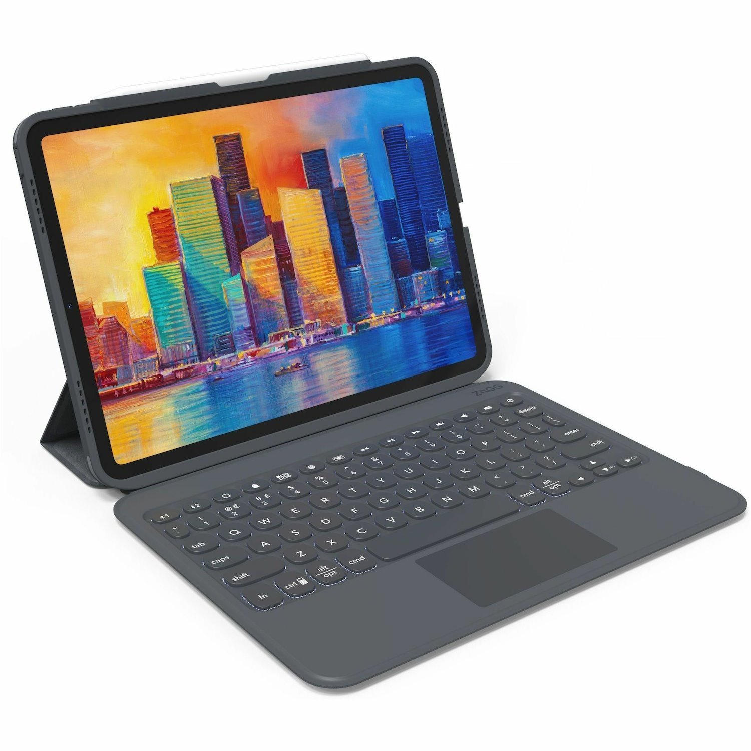 ZAGG Pro Keys with Trackpad Tablet Keyboard & Case for Apple iPad Pro12.9" (3-6 Gen) & iPad Air 13" (M2)