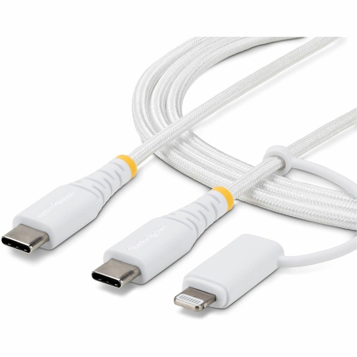 StarTech Charge An Apple Lightning Or Usb-C Device With This Rugged 2-In-1 Usb-C Charging