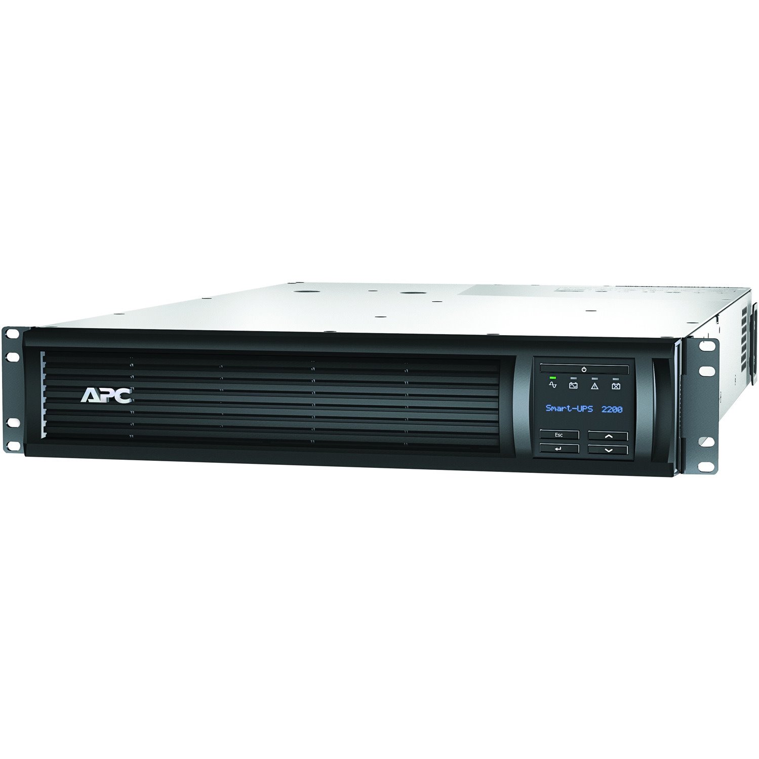 APC Smart-UPS, Line Interactive, 2200VA, Rackmount 2U, 120V, 6x NEMA 5-15R+2x NEMA 5-20R outlets, Network Card, AVR, LCD