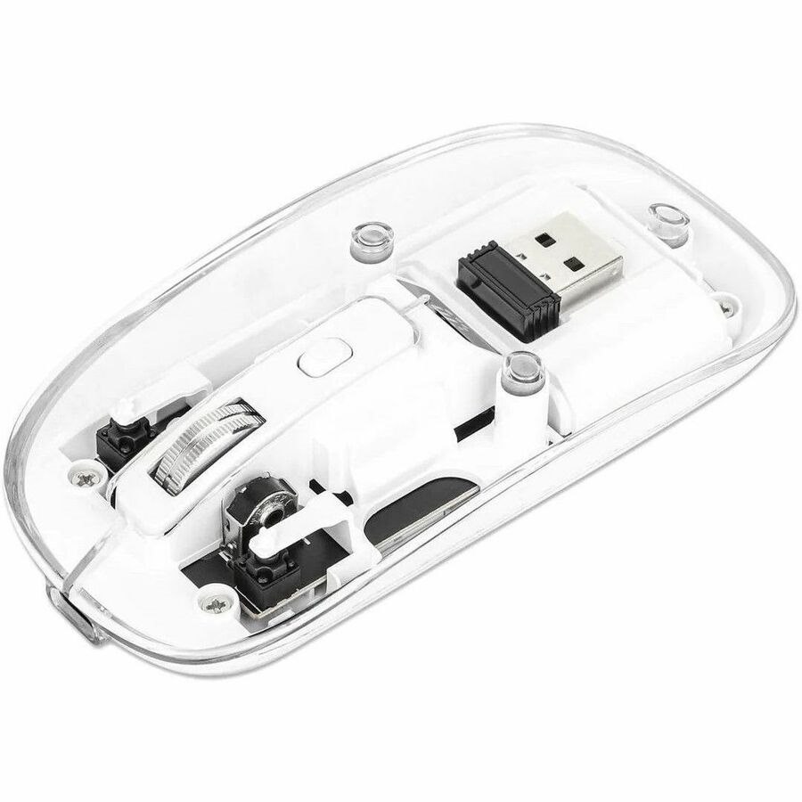 Manhattan Transparent Rechargeable Wireless USB Mouse