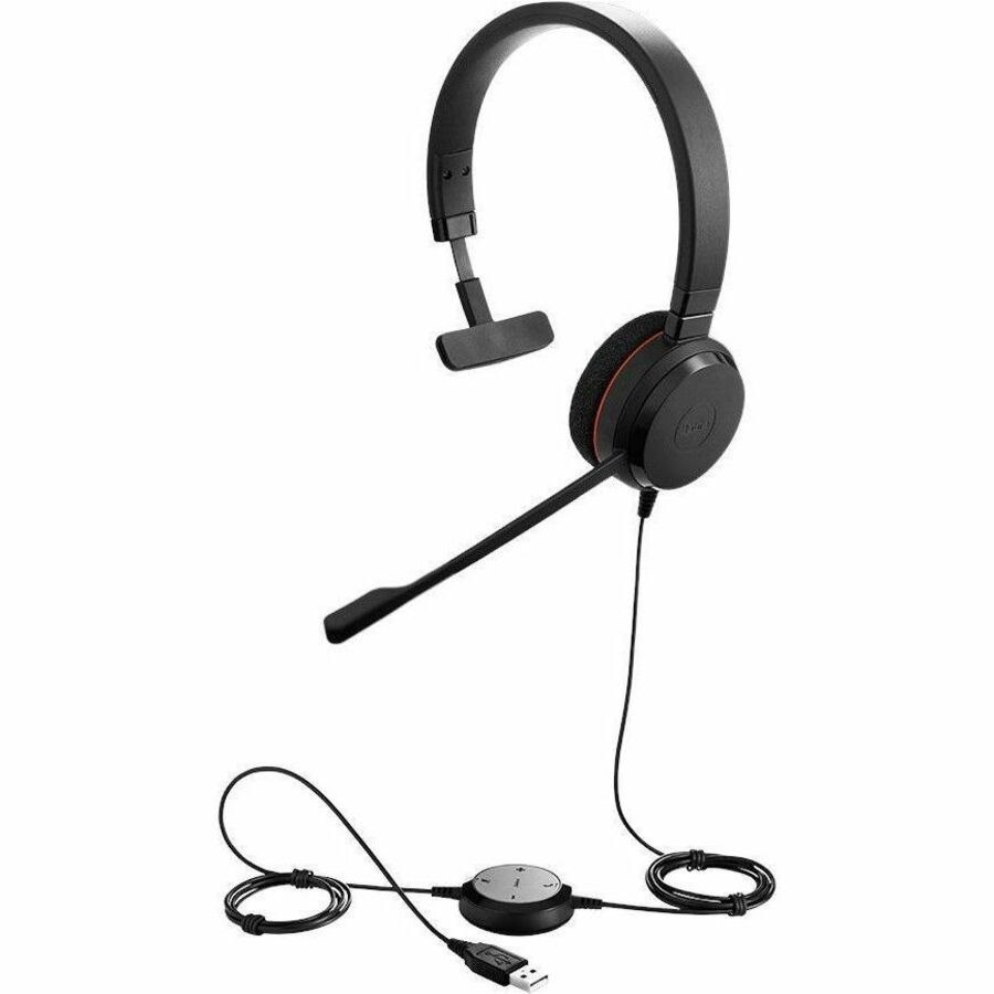 Jabra Evolve 20 Headset Bedraad Hoofdband Kantoor/Callcenter Usb Type-C / Usb Type-A Zwart ** New Retail **