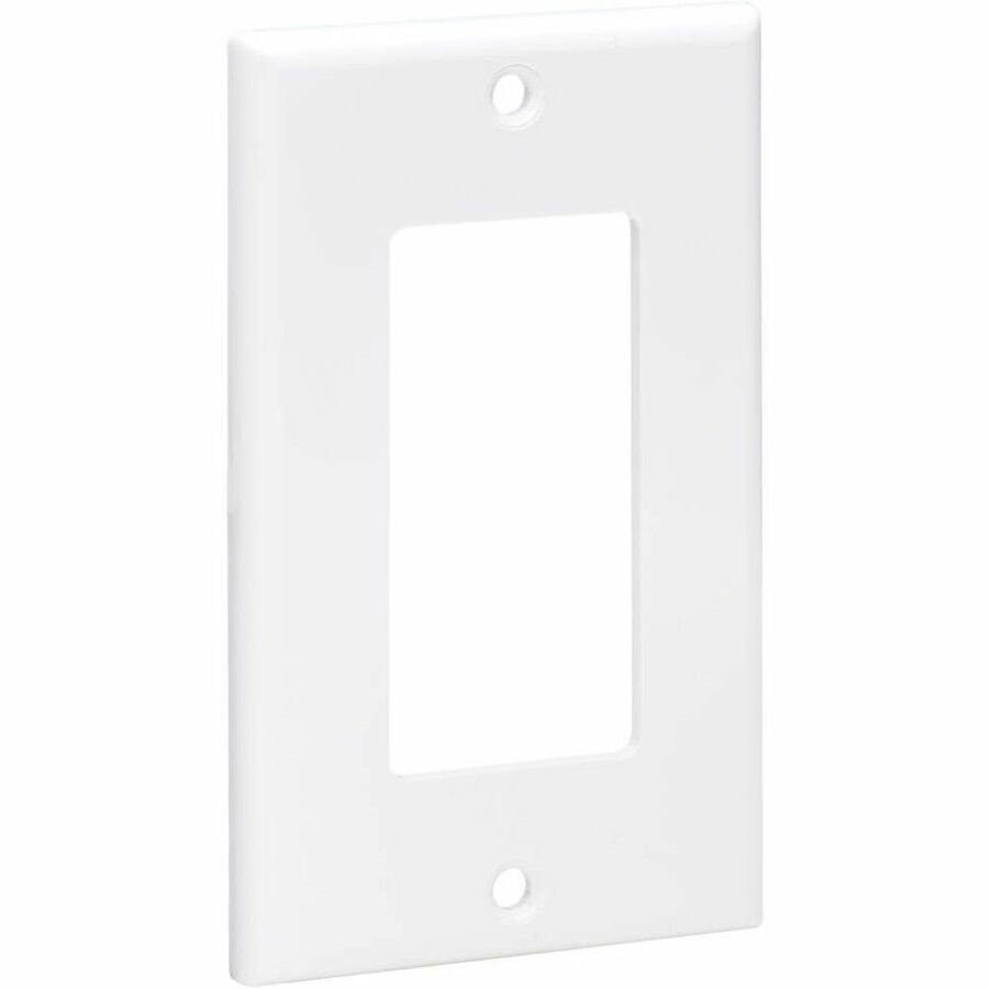 Eaton Tripp Lite Series Single-Gang Faceplate, Decora Style - Vertical, White, TAA