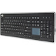 Adesso SlimTouch AKB-440UB Keyboard - Cable Connectivity - USB Interface - TouchPad - English, French, English (US) - Black