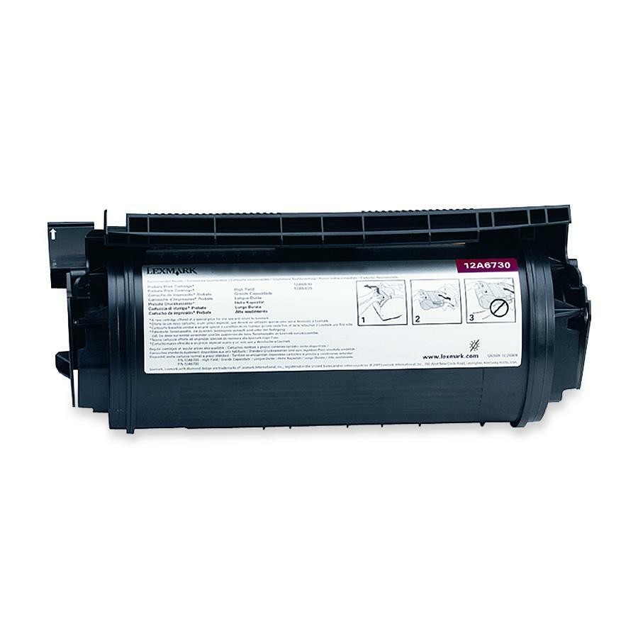 Lexmark 12A6730 Original Laser Toner Cartridge - Black - 1 Pack