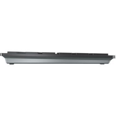 CHERRY KW 9100 SLIM Keyboard - Wireless Connectivity - English (UK) - Black, Silver