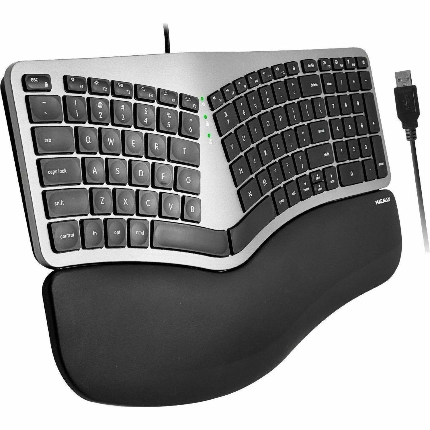 Macally Wired Ergonomic Mac Keyboard