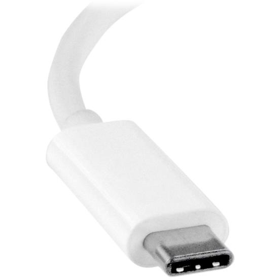 STARTECH.COM USB-C TO DVI ADAPTER - USB TYPE-C DVI VIDEO CONVERTER, WHITE 3YR