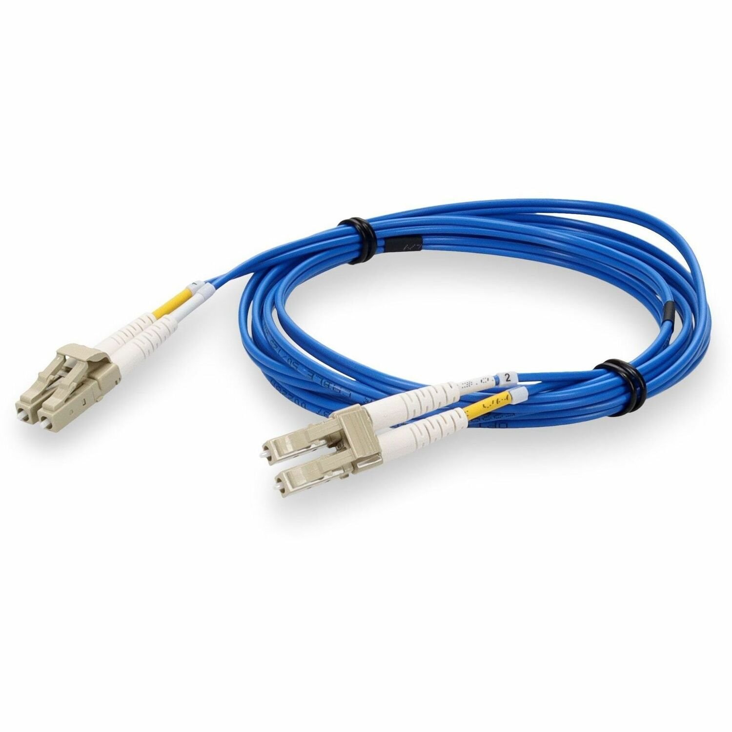 Proline 2m LC to LC Blue OM4 Duplex OFNR (Riser-Rated) Fiber Patch Cable