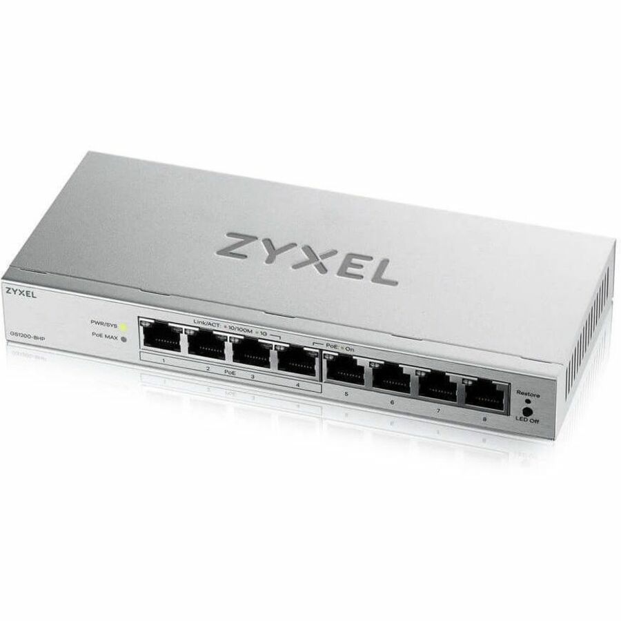 Zyxel GS1200-8HP V3 8 Port Gigabit PoE+