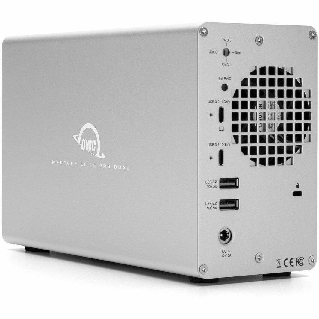 OWC Mercury Elite Pro Dual with 3-Port Hub External Storage Solution