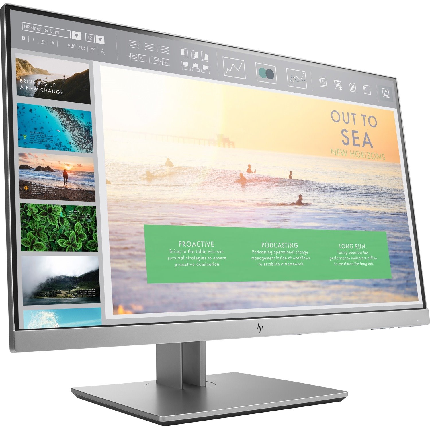 HPI SOURCING - NEW E233 23" Class Full HD LCD Monitor - 16:9 - Black, Silver