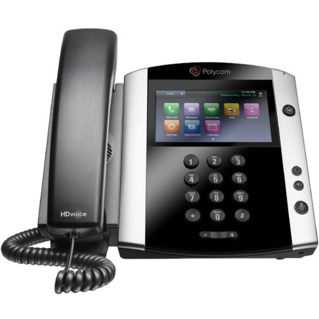 Poly VVX 601 IP Phone - Corded - Desktop - Black