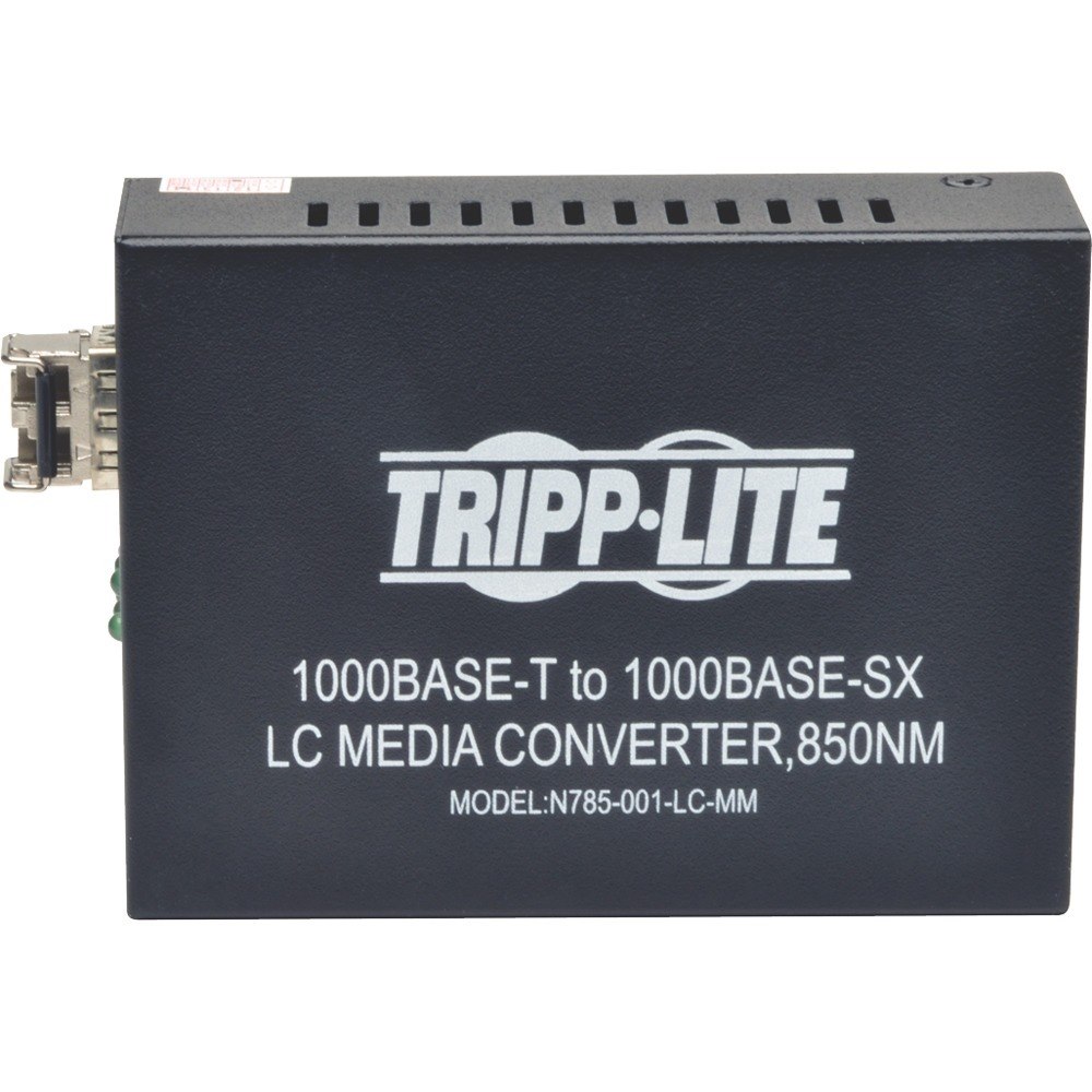 Eaton Tripp Lite Series 10/100/1000 LC Multimode Fiber to Ethernet Media Converter, 550M, 850nm