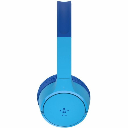 Belkin Wireless Bluetooth On-Ear Headphones for Kids w/ Mic - 85dB Limit - w/ USB-C Cable - Headset - Blue