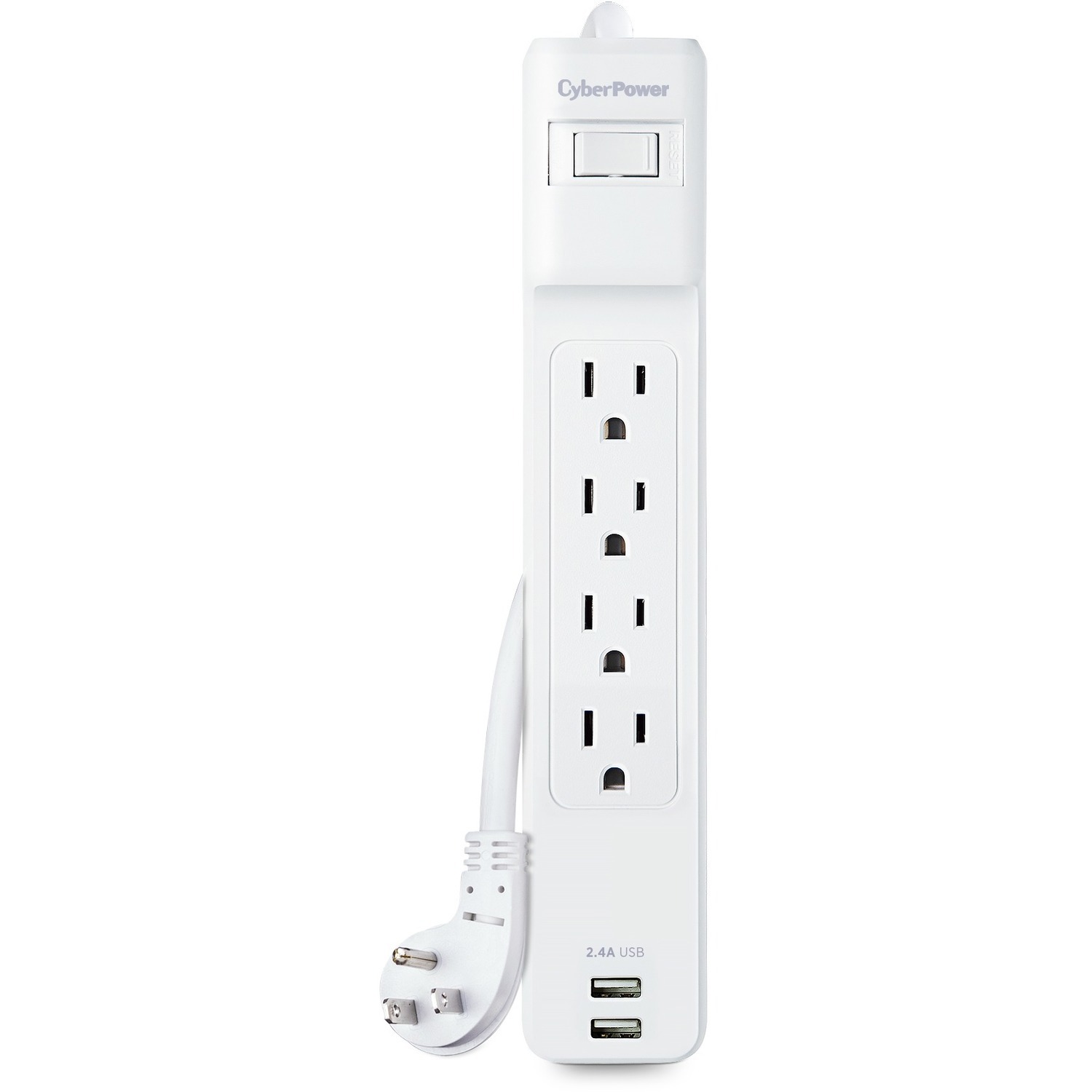 CyberPower P403URC1 Home Office 4 - Outlet Surge Protector with 500 J Surge Suppression