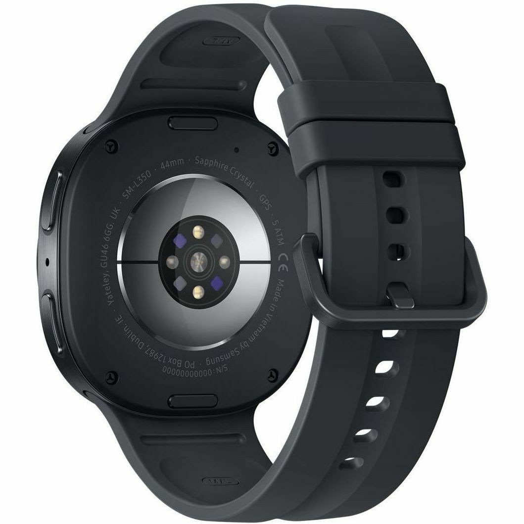 Samsung Galaxy Watch9 SM-L350 Smart Watch - 46 mm Case Height - 43.70 mm Case Width - Graphite Body Color - Black Band Color - Armor Aluminum Case Material - Wireless LAN