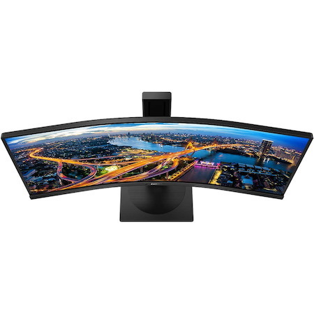 Philips Ultrawide 346B1C 34" Class UW-QHD Curved Screen LED Monitor - 21:9 - Textured Black - TAA Compliant
