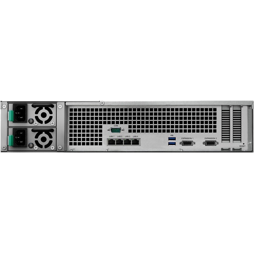 Synology RackStation RS3617RPXS 12 x Total Bays SAN/NAS Storage System - Intel Xeon D-1521 Quad-core (4 Core) 2.40 GHz - 8 GB RAM - DDR4 SDRAM - 2U Rack-mountable