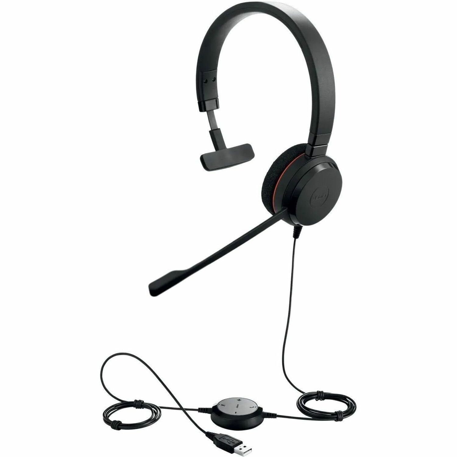 Jabra EVOLVE 20 Bedraad Over het hoofd Mono Headset - Zwart