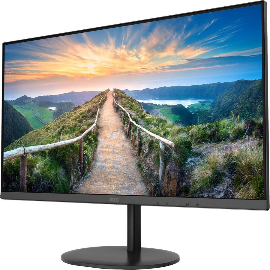 AOC Q24V4EA 24" Class WQHD LCD Monitor - 16:9 - Textured Black