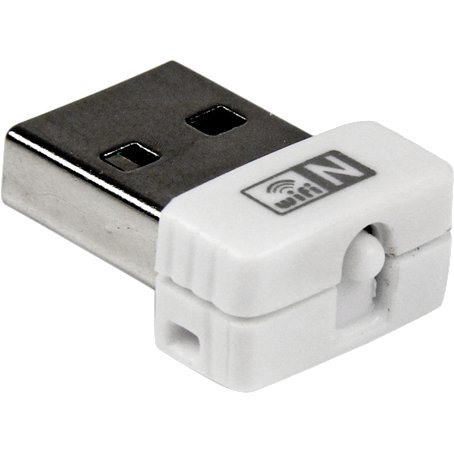 StarTech.com USB 150Mbps Mini Wireless N Network Adapter - 802.11n/g 1T1R USB WiFi Adapter - White