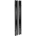 Eaton Tripp Lite Series SmartRack 6 ft. (1.83 m) Vertical Cable Manager - Double finger duct with cover & toolless mounting