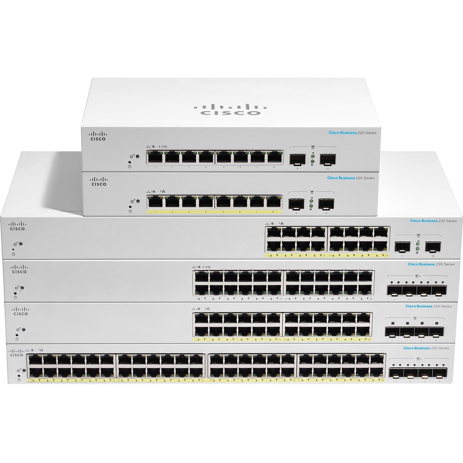 Cisco Business 220 CBS220-8FP-E-2G 8 Ports Manageable Ethernet Switch - Gigabit Ethernet - 10/100/1000Base-T, 1000Base-X