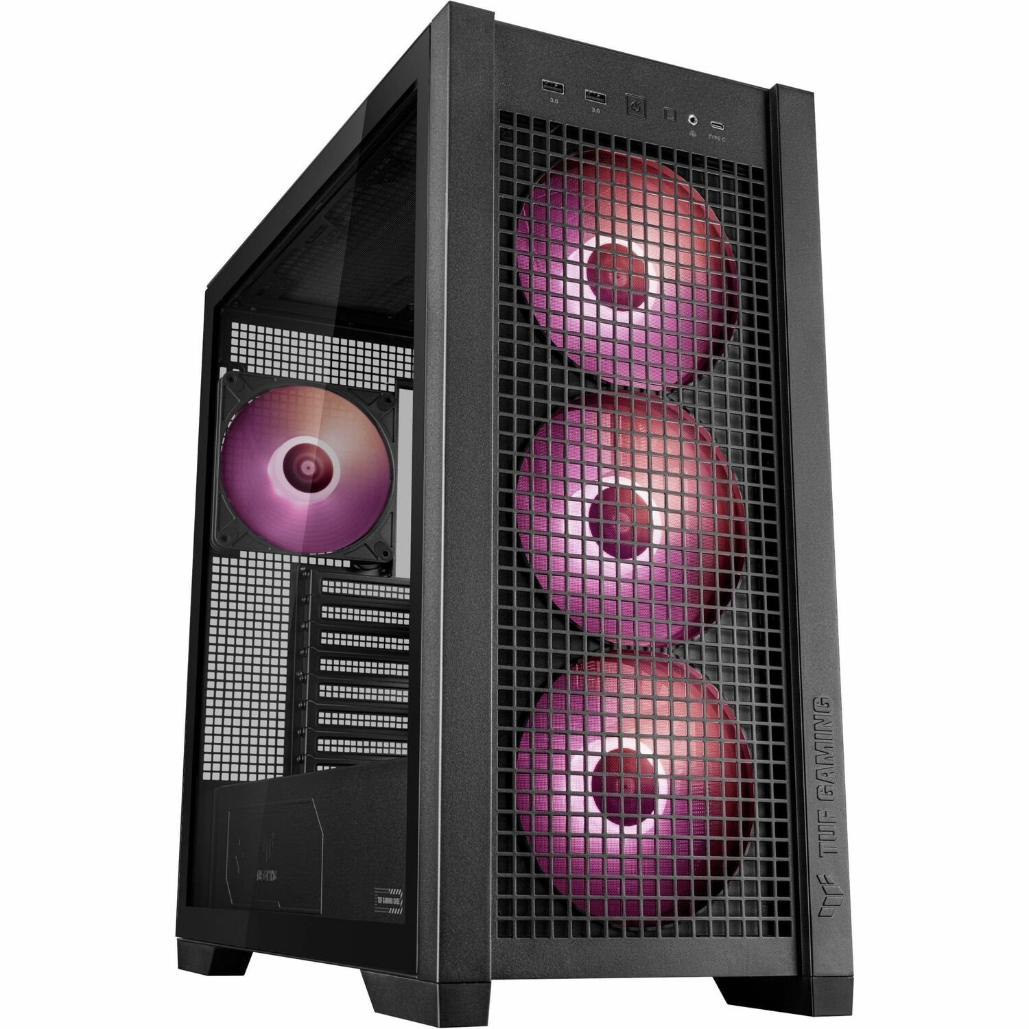 TUF Gaming GT302 ARGB Gaming Computer Case - EATX, ATX Motherboard Supported - Mid-tower - Tempered Glass, Mesh - Black