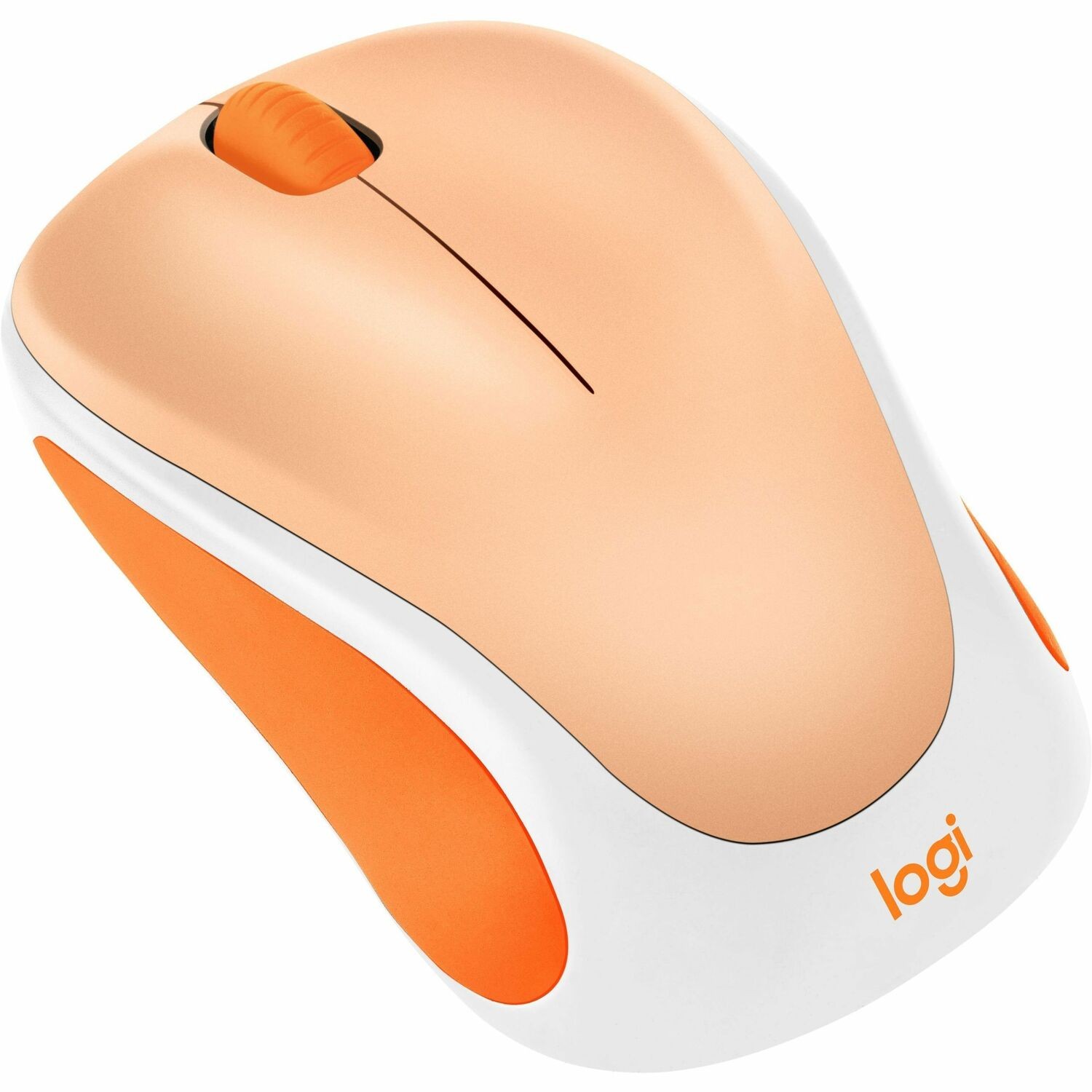 Logitech Design Mouse Wireless Mouse Limited Edition - USB Receiver, 12 months AA Battery Life, Portable & Lightweight, Light Orange