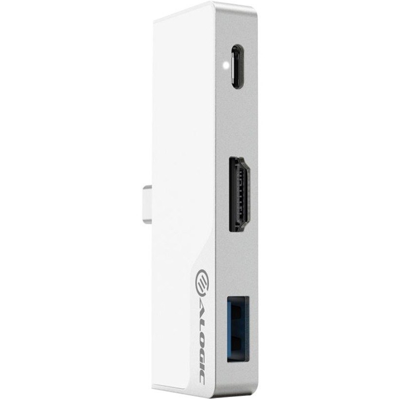 Alogic Ultra USB Type C Docking Station for Notebook, Tablet PC - 60 W - Silver - Portable