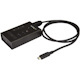 StarTech.com 4 Port USB-C Hub - 1x USB-C & 3x USB-A - Mountable Metal USB Type-C Hub - 5Gbps USB 3.2 Gen 1 - Self Powered - BC 1.2