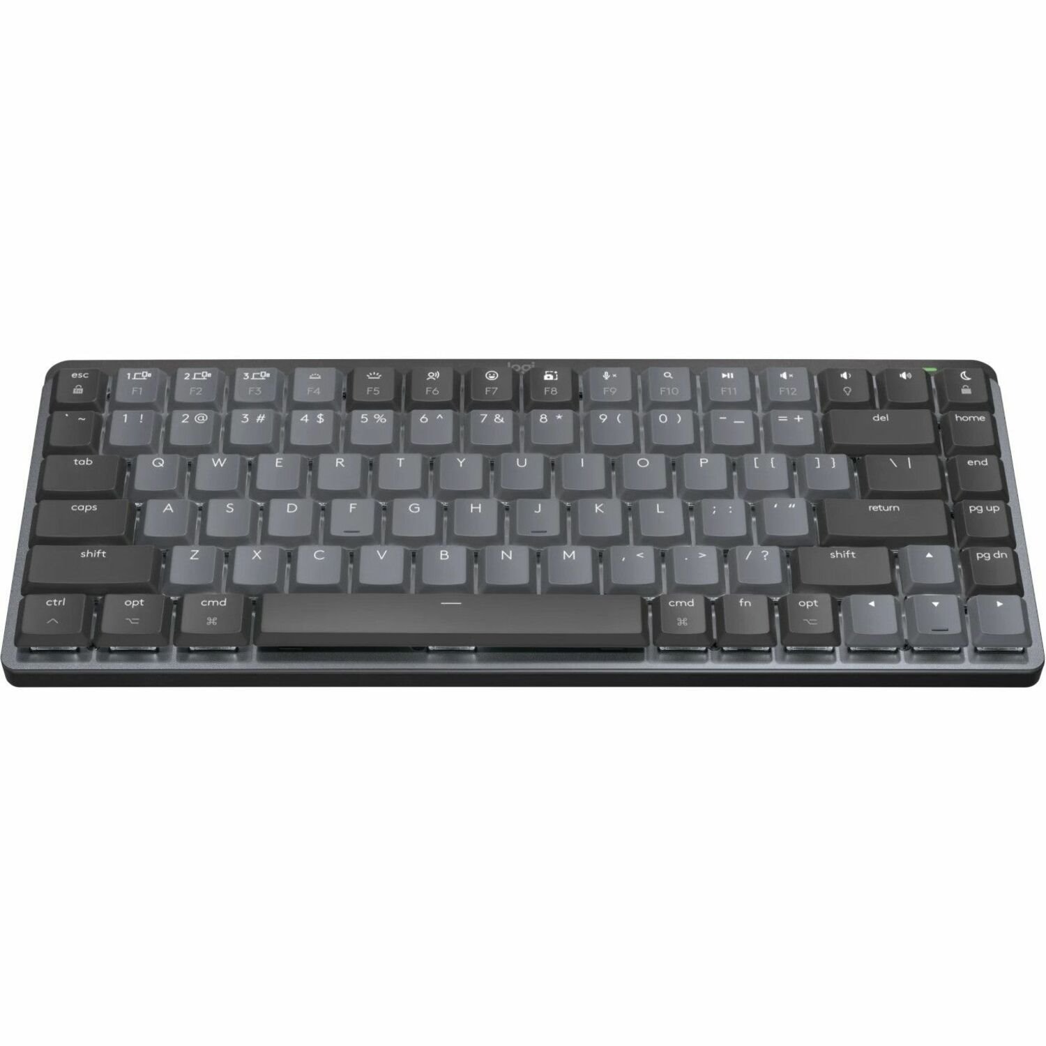 Logitech MX Mechanical Mini for Mac Keyboard - Wireless Connectivity - English - Pale Gray