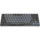 Logitech MX Mechanical Mini for Mac Keyboard - Wireless Connectivity - English - Pale Gray