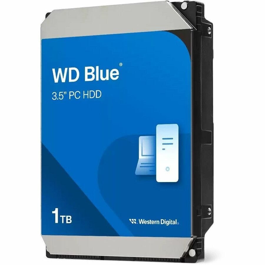 Western Digital Blue WD10EZEX 1 TB Hard Drive - 3.5" Internal - SATA (SATA/600) - Conventional Magnetic Recording (CMR) Method