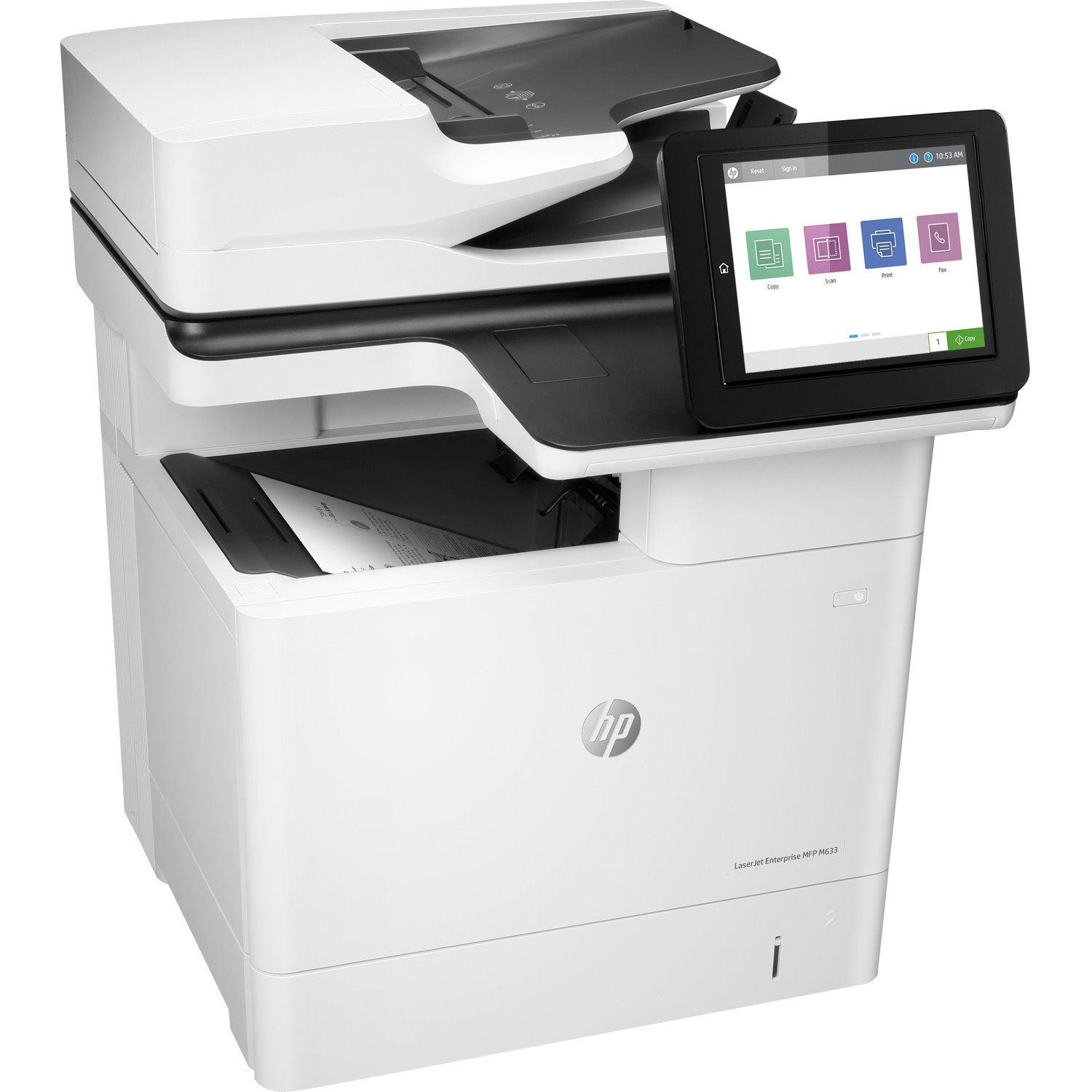 HP LaserJet M633fh Laser Multifunction Printer - Monochrome