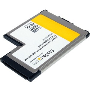 StarTech.com 2 Port Flush Mount ExpressCard 54mm SuperSpeed USB 3.0 Card Adapter with UASP Support - 5Gbps