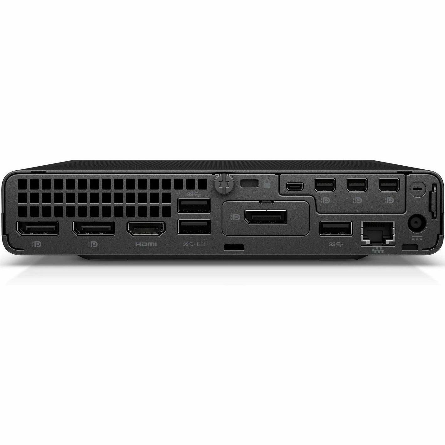 HP Elite Mini 600 G9 Desktop Computer - Intel Core i5 12th Gen i5-12600T - vPro Technology - 8 GB - 256 GB SSD - Mini PC