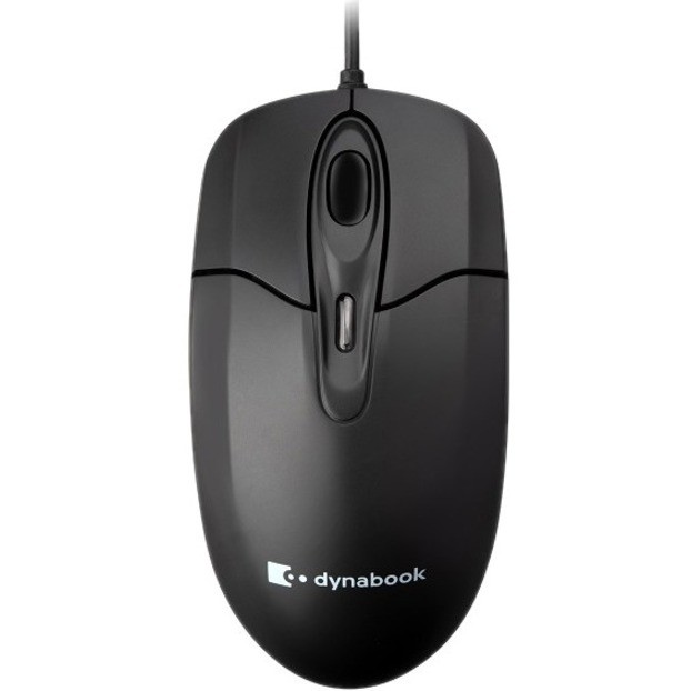 Dynabook U60 Wired Full Size Usb Optical Mouse, Black