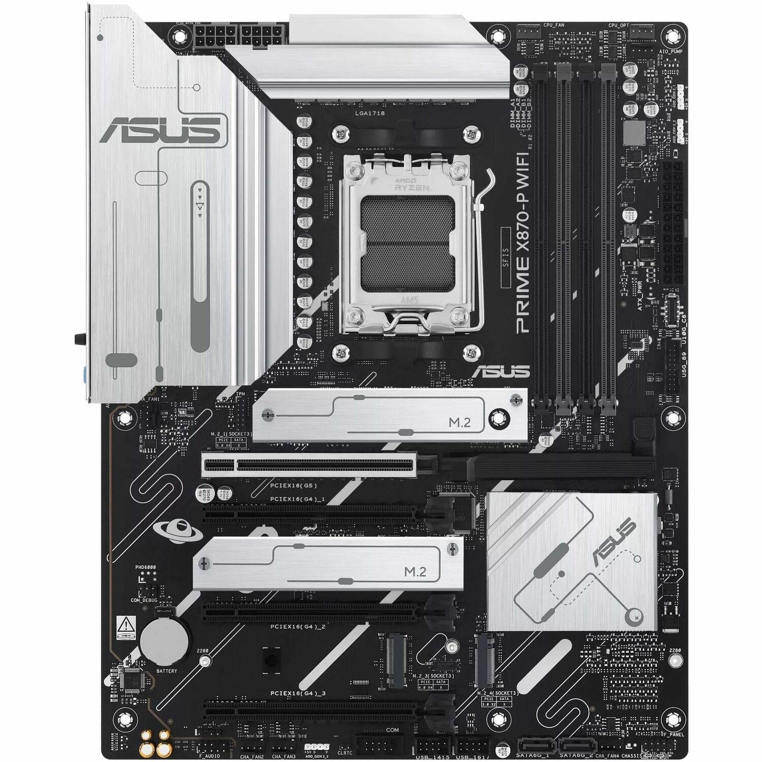 Asus Prime Amd X870-P 192GB DDR5 Wifi-Csm Motherboard