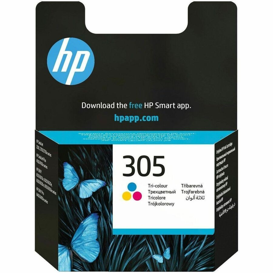 HP 305 Origineel Standaard Rendement Inkjet Inktcartridge - Tri-color Verpakking